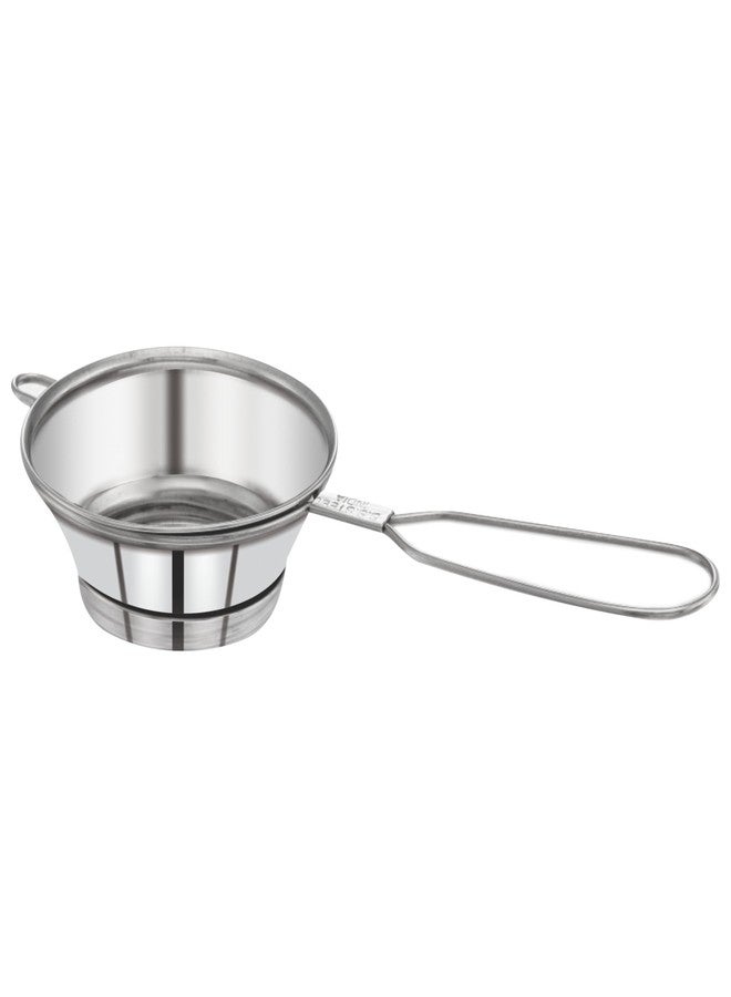 جاردن أوف آرت قمع صب من الفولاذ المقاوم للصدأ من جاردن أوف آرتس، مصفاة لزجاجات الزيت، فلتر للمربى، مناسب للمطبخ، مصفاة لزجاجات إرضاع الأطفال، قطعة واحدة، 20 سم طول × 8 سم عرض × 6 سم ارتفاع، فضي - Image 2